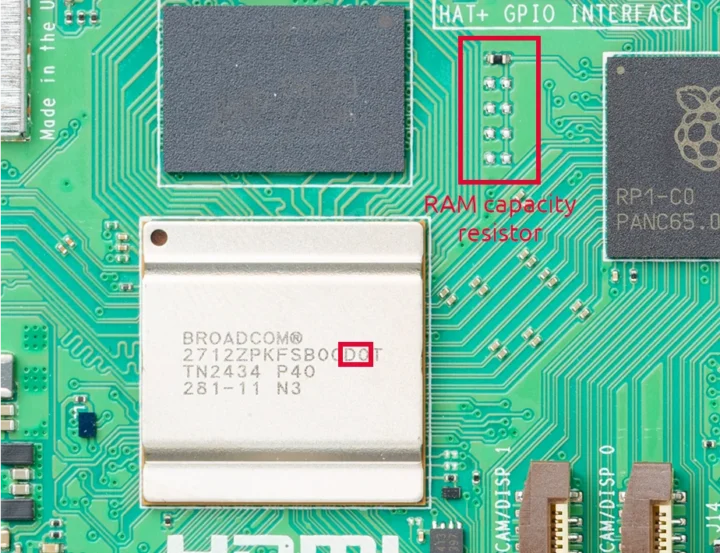 Broadcom BCM2712 D0 stepping 16GB RAM