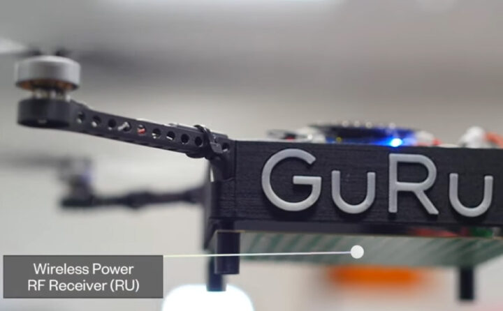 Drone with GuRu wireless RU module