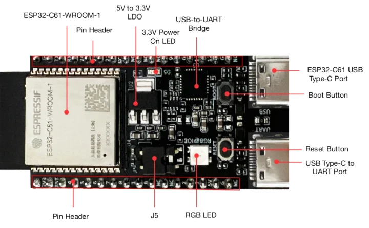 ESP32-C61 development board