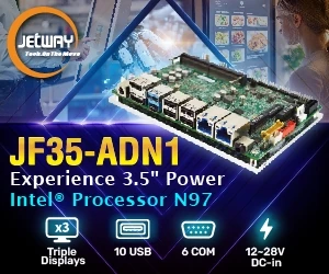 Jetway JF35-ADN1 3.5-inch Intel N97 industrial SBC