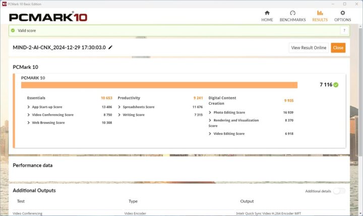 Khadas Mind 2 AI Maker Kit PCMark 10 benchmark