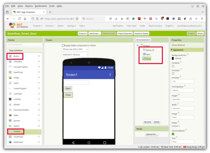 MIT App Inventor 2 Design Mobile App