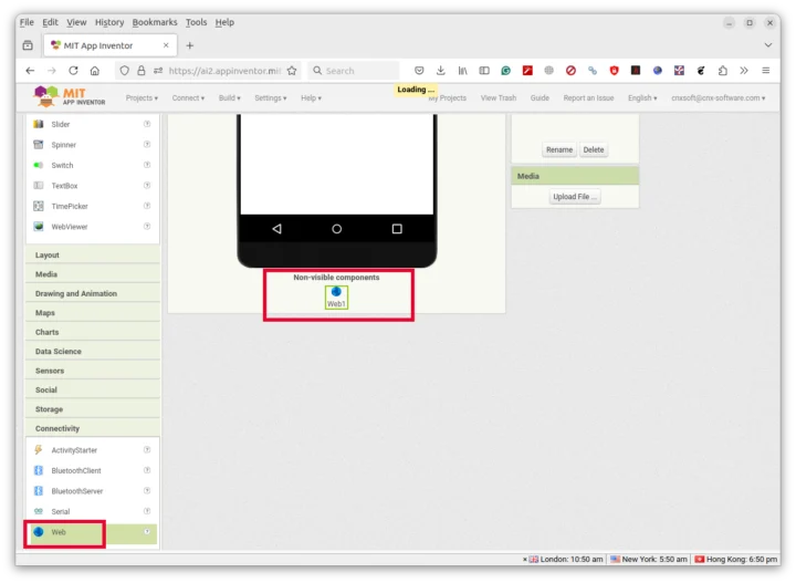 MIT App Inventor Web Component