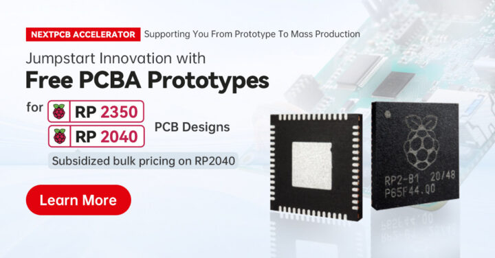 NextPCB Free PCBA with Raspberry Pi RP2040 RP2350 MCU