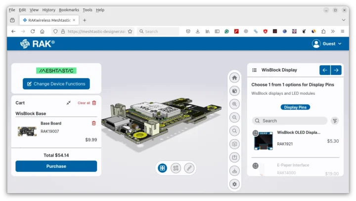 RAkWireless Wisblock Designer No Display