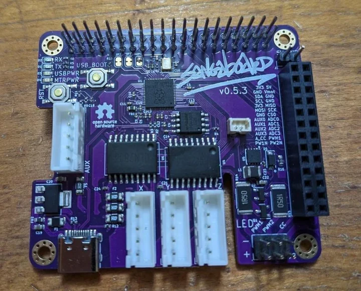 Sangaboard v0.5 RP2040 motor control board