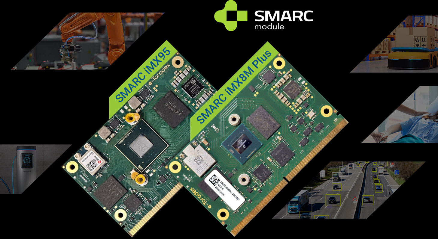 Toradex SMARC modules with NXP i.MX 8MPlus and i.MX 95