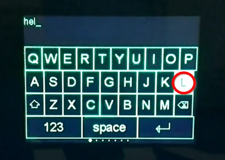 WisMesh TAP onscreen keyboard