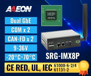 AAEON SRG-IMX8P industrial IoT gateway