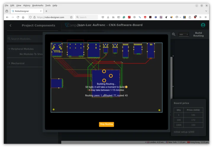 Building routing SBC web browser