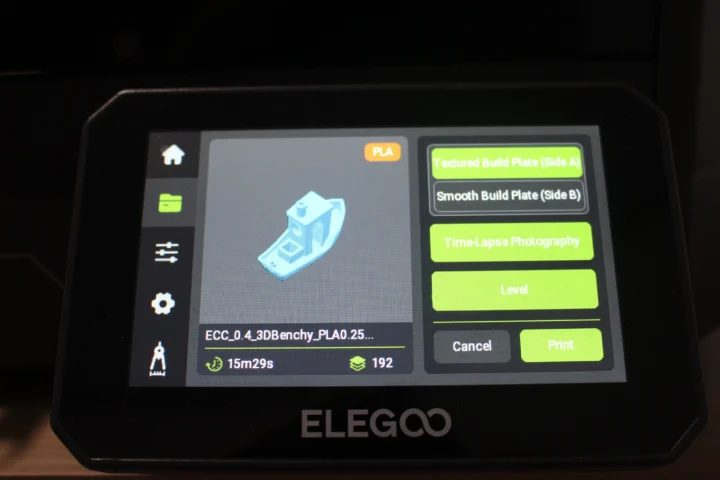 ELEGOO Centauri Carbon LCD Print Benchy