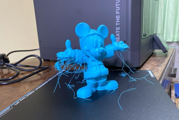 ELEGOO Centauri Carbon Mickey Mouse Print Fail