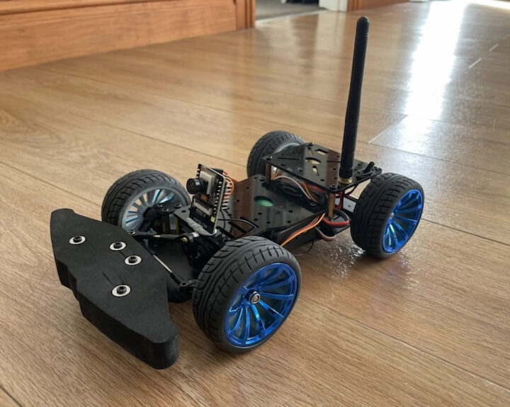 ESP32 CAM robot car with off-the-shelf parts