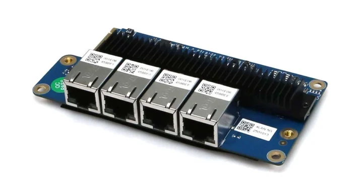 Hardkernel NetCard 3 four 5Gbps Ethernet ports