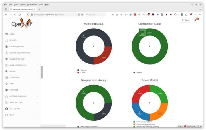 OpenWisp OpenWrt router management platform