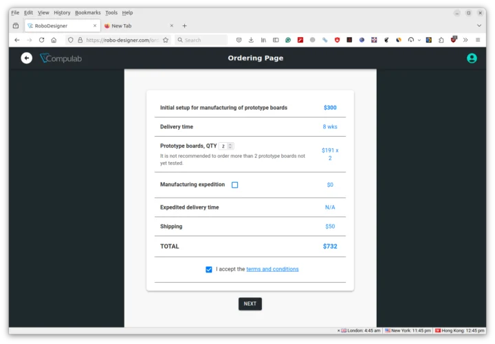 Ordering Compulab custom SBC