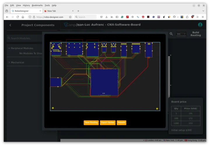 RoboDesigner Export Gerber