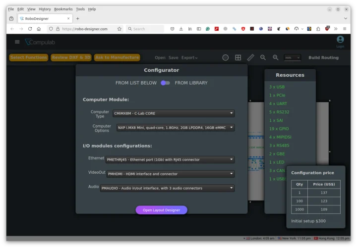 RoboDesigner Select Functions