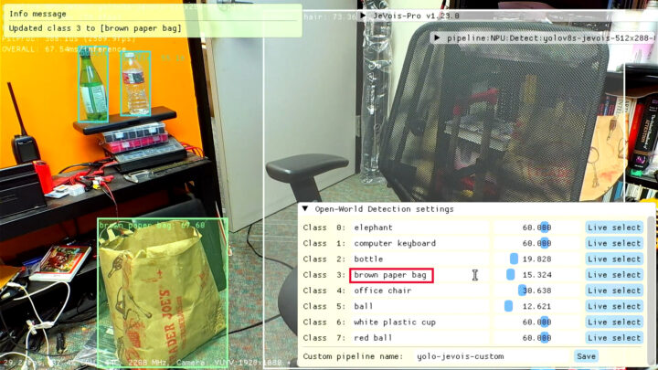 YOLO-Jevois general object detection by typing words