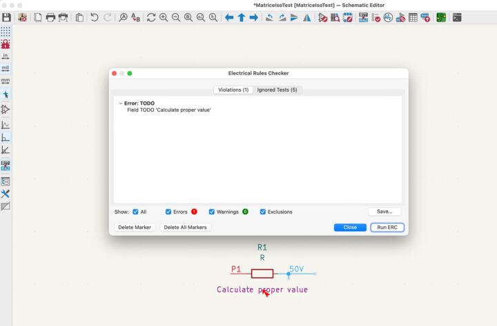 custom electrical rule checker