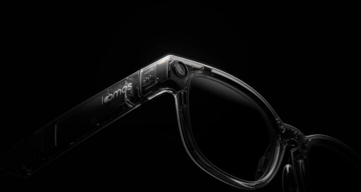 loomos AI smart glasses with 16MP camera