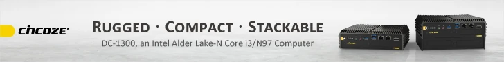 Cincoze DC-1300, Intel Alder Lake-N Core i3/N97 stackable embeddedd computer