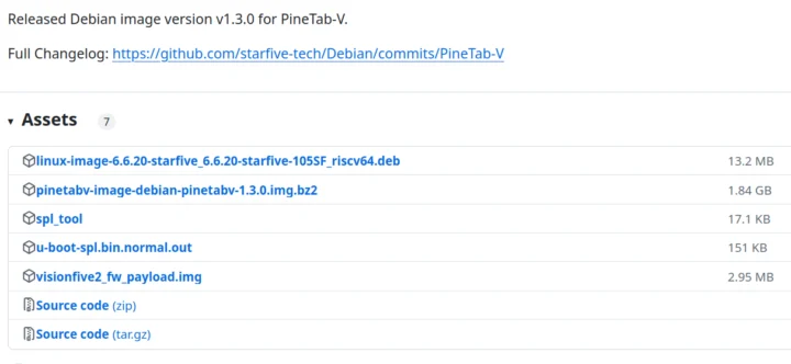 Debian v1.3.0 PineTab-V