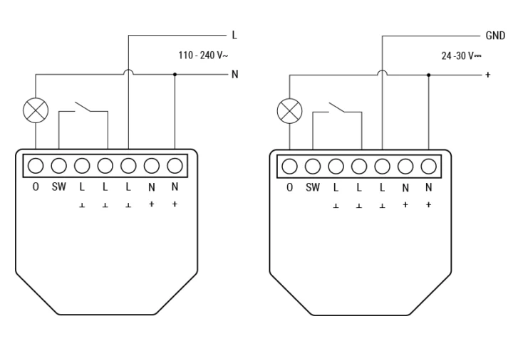 Power meter switch wiring