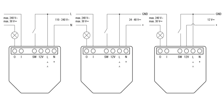 Shelly 1 Gen4 wiring