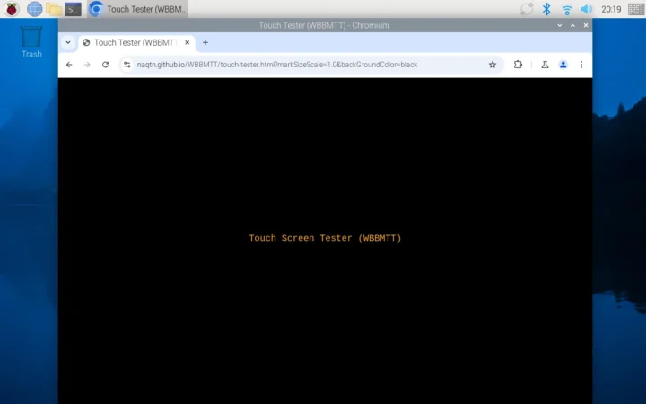 Touch Screen Tester WBBMTT Not Working Raspberry Pi 5